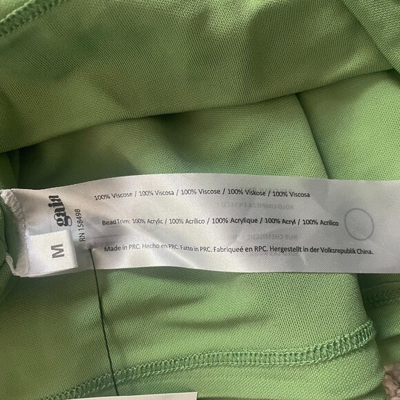 Cult Gaia Issey Dress Calla Lily Green Size Medium - Picture 7 of 8